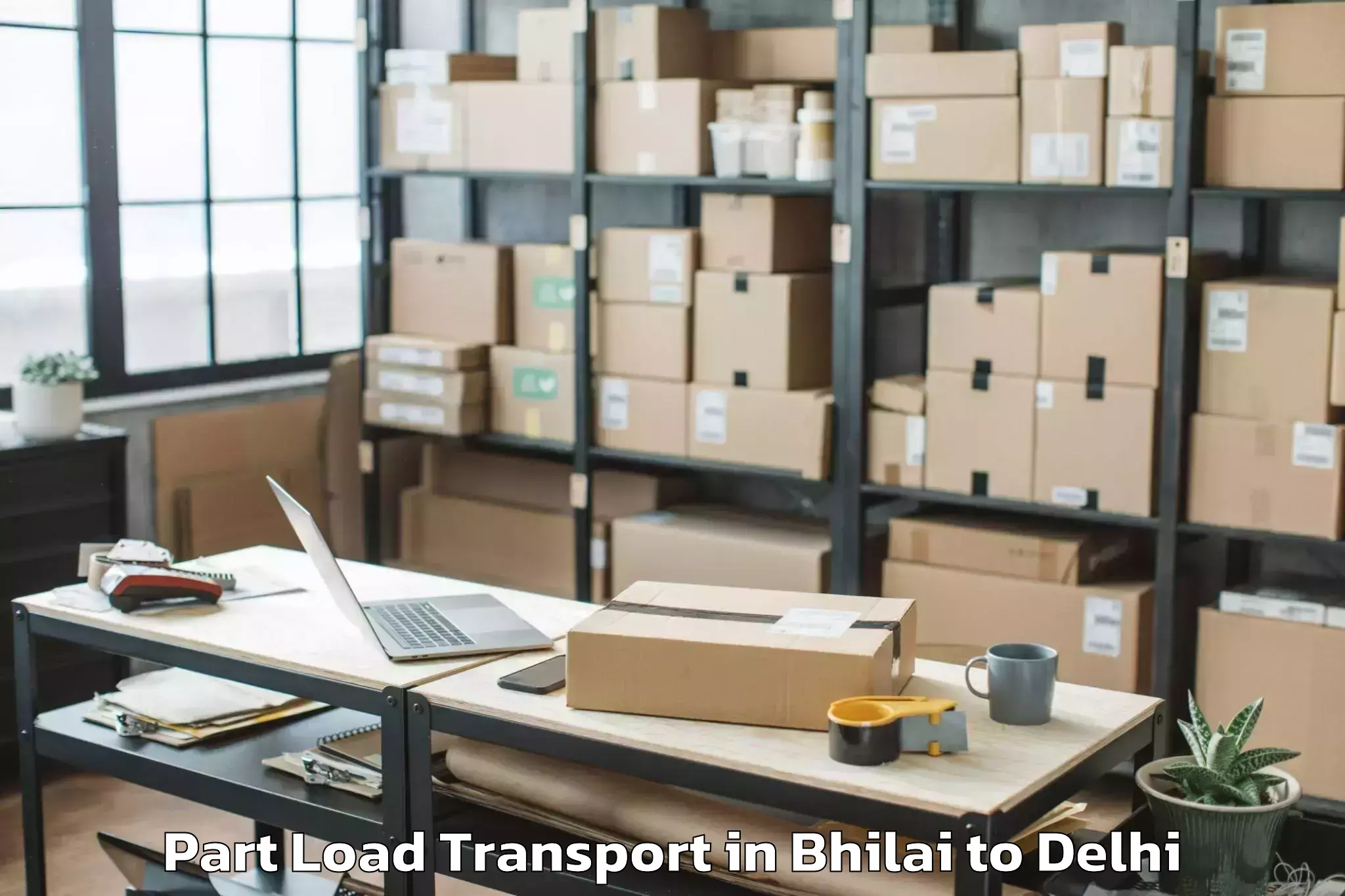 Expert Bhilai to D Mall Pitampura Part Load Transport